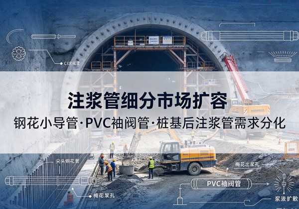 裕华注浆管细分市场扩容，隧道钢花小导管、PVC 袖阀管、桩基后注浆管需求分化